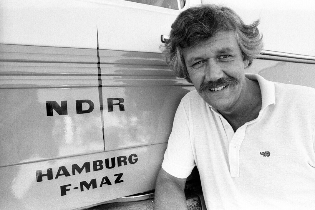 Carlo von Tiedemann 1983 als Moderator beim Norddeutschen Rundfunk