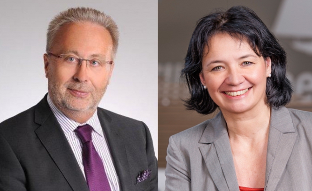 Hartmut Schäfer, Prokurist und Bereichsleiter Privatkunden der Raiffeisenbank Baunatal, und Margit Winkler, Expertin beim Institut Generationenberatung