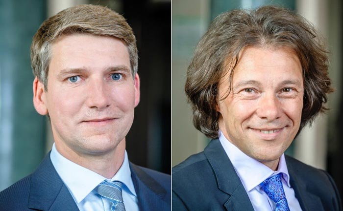 Andreas Grünewald, Vorsitzender vom Verband unabhängiger Vermögensverwalter (l.), und Nero Knapp, dessen geschäftsführender Verbandsjustiziar