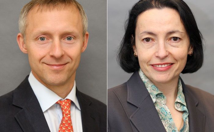 Portfoliomanager Barnaby Wiener (l.) und Lina Medeiros, Präsidentin von MFS International