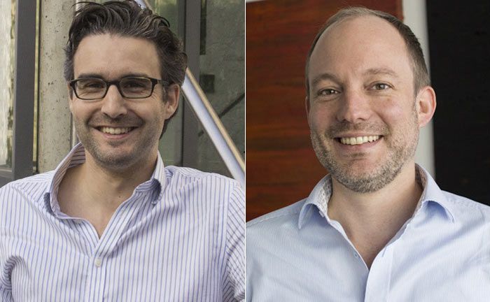 Bauen das Angebot ihrer digitalen Vermögensverwaltung weiter aus: Die Vaamo-Gründer Oliver Vins (l.) und Thomas Bloch