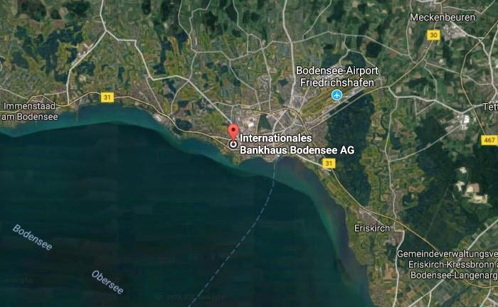Der Hauptsitz der IBB in Friedrichshafen bei Google Maps