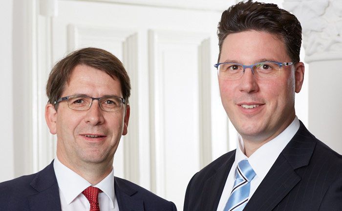 Lars Slomka (l.) und Timon Heinrich: Die beiden Vorstände von Hansen & Heinrich stellen ein und bauen die Geschäftsfelder aus.