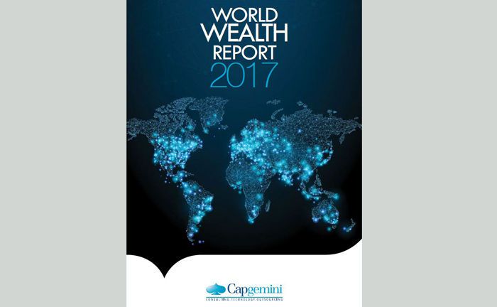 Screenshot vom Deckblatt des aktuellen World Wealth Reports der Beratungsfirma Capgemini.