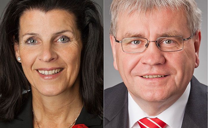 Ilona Roth, stellvertretende Vorsitzende des Vorstandes der Sparkasse und Vorstandschef Peter Wolf: Die Sparkasse will Interessierten mit der Stiftung eine Basis für stifterisches Engagement bieten.  | © Sparkasse Gießen