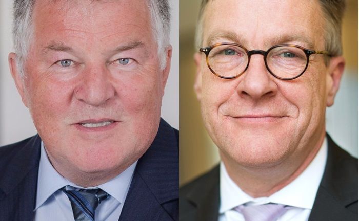 Peter Dobler (l.) hält als langjähriger Geschäftsführer künftig 25,1 Prozent an der PS Plus. Henning Heuerding, Vorstand bei Sal. Oppenheim, ist froh, den Software-Anbieter in die Hände von strategischen Investoren zu übergeben. | © Sal. Oppenheim