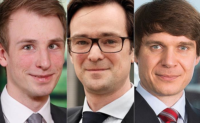 Kevin Lehmann (v.l.n.r.), Manuel Wittke und Mikhail Beketov: „Banken und Asset Manager stehen heute einer neuen Generation von Kunden gegenüber, die völlig andere Erwartungen und Ansprüche an das Anlagegeschäft hat.“