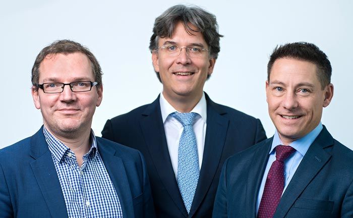 Das neue Führungstrio von der Fondsboutique Sahreholder Value Management (v.l.n.r.): Ulf Becker, Frank Fischer und Philipp Prömm. | © Shareholder Value Management