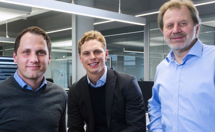 Die Gründer von Scalable Capital (v.l.n.r.) Florian Prucker, Erik Podzuweit und Stefan Mittnik: „Die Schweiz ist für jeden Vermögensverwalter ein interessanter Markt.“