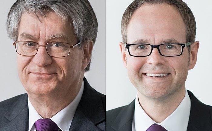 Hans-Jürgen Schäfer (l.) folgt auf Michael Hepers, der nun das institutionelle Kundengeschäft der Bank verantwortet. | © Evangelische Bank 