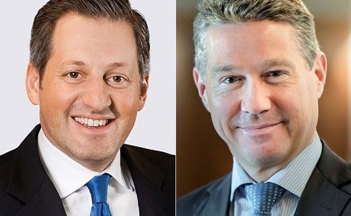 Boris Collardi (l.) und der scheidende Chef Wealth Management Christian Gellerstadt | © Pictet