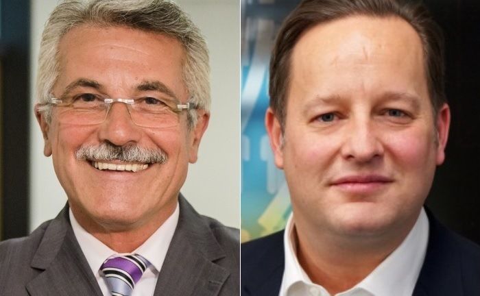 Die beiden Geschäftsführer Rudolf Geyer (l.) und Lars Müller-Lambrecht sollen das Unternehmen auch künftig leiten.