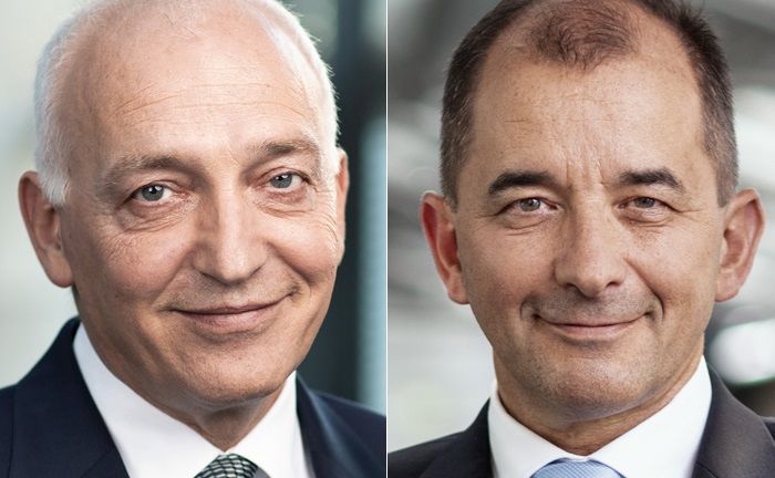 Volker Gerstenmaier (l.) und Harald Brenner bilden den Vorstand der Privatbank Ellwanger & Geiger, ab sofort als Aktiengesellschaft eingetragen. | © Ellwanger & Geiger