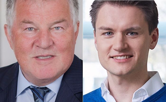 Peter Dobler (l.), Geschäftsführender Gesellschafter von PS Plus, und Christian Ropel, Mitgründer von Weadvise.