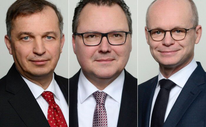 Die Reax-Vorstände (v.l.n.r.) Ulrich Nack, Heiko Böhnke, Jörn Zurmühlen.  | © Real Exchange 