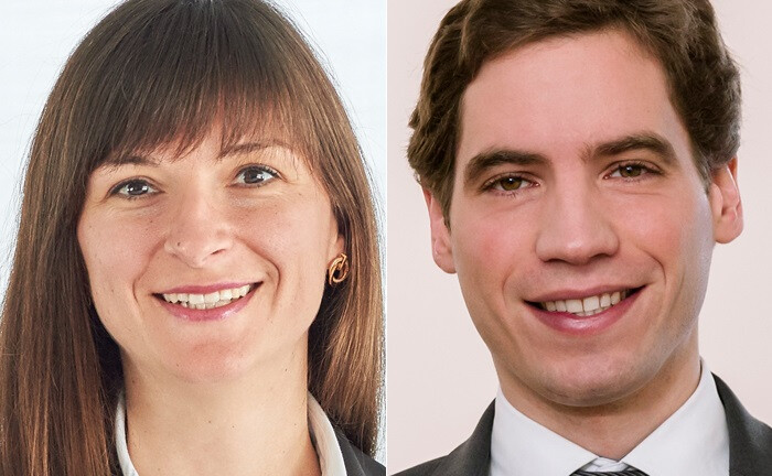 Stefanie Schild (l.) und Benjamin Zapf arbeiten als Rechtsanwälte an verschiedenen Standorten der Sozietät Flick Gocke Schaumburg.