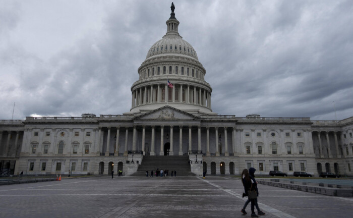 Tristes Wetter am Capitol Hill in Washington, D.C.: Die USA sind besonders hoch verschuldet.  | © imago images / Xinhua