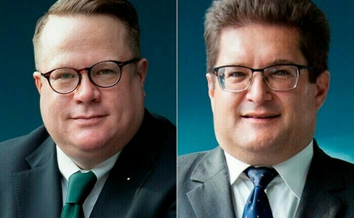 Stefan Haake (li.) und Ferenc von Kacsóh