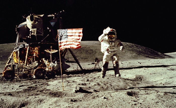 Zwei Jahre nach der ersten Mondlandung 1969 durch Neil Armstrong und Buzz Aldrin