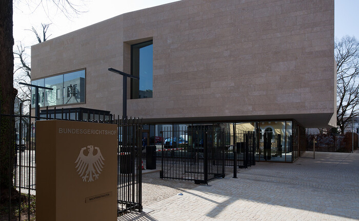 Empfangsgebäude des Bundesgerichtshofs in Karlsruhe