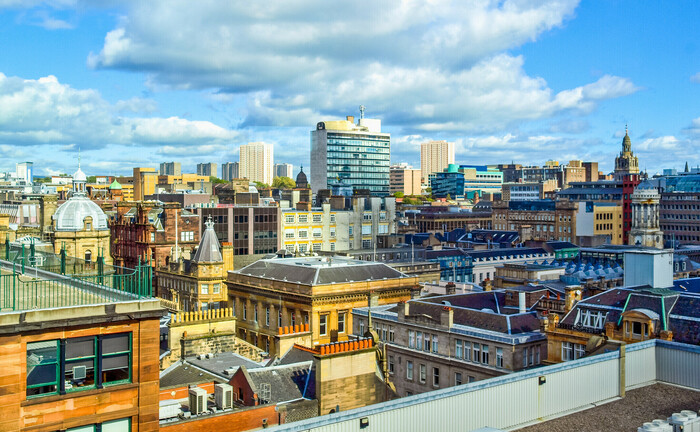 Die Skyline von Glasgow