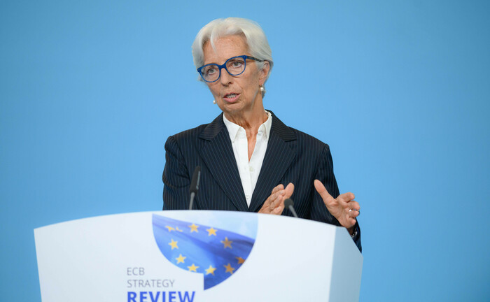 EZB-Chefin Christine Lagarde: Die Europäische Zentralbank ebnet den Weg für den digitalen Euro. | © Imago Images / Xinhua