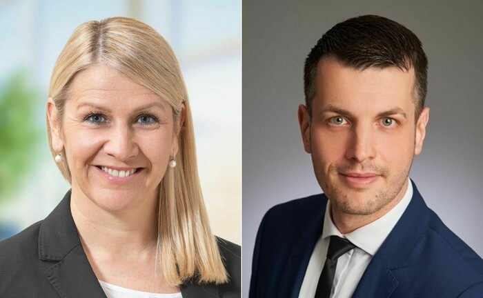 Jasmin Diebold links und Florian Leitl rechts