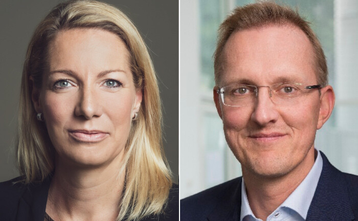 Heike Ahrens und Dirk Brockhaus: Im Interview sprechen die Nordea-Vertriebsdirektorin und der stellvertretende Leiter Portfoliomanagement bei der Pensionskasse Degussa über ihre Zusammenarbeit. | © Nordea Asset Management / Pensionskasse Degussa