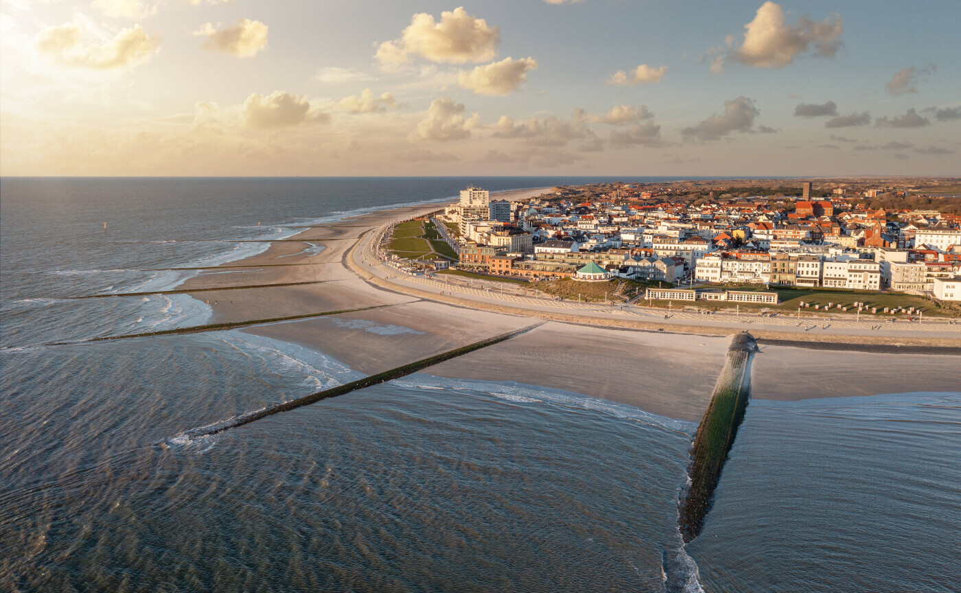 Blick auf Norderney aus der Luft