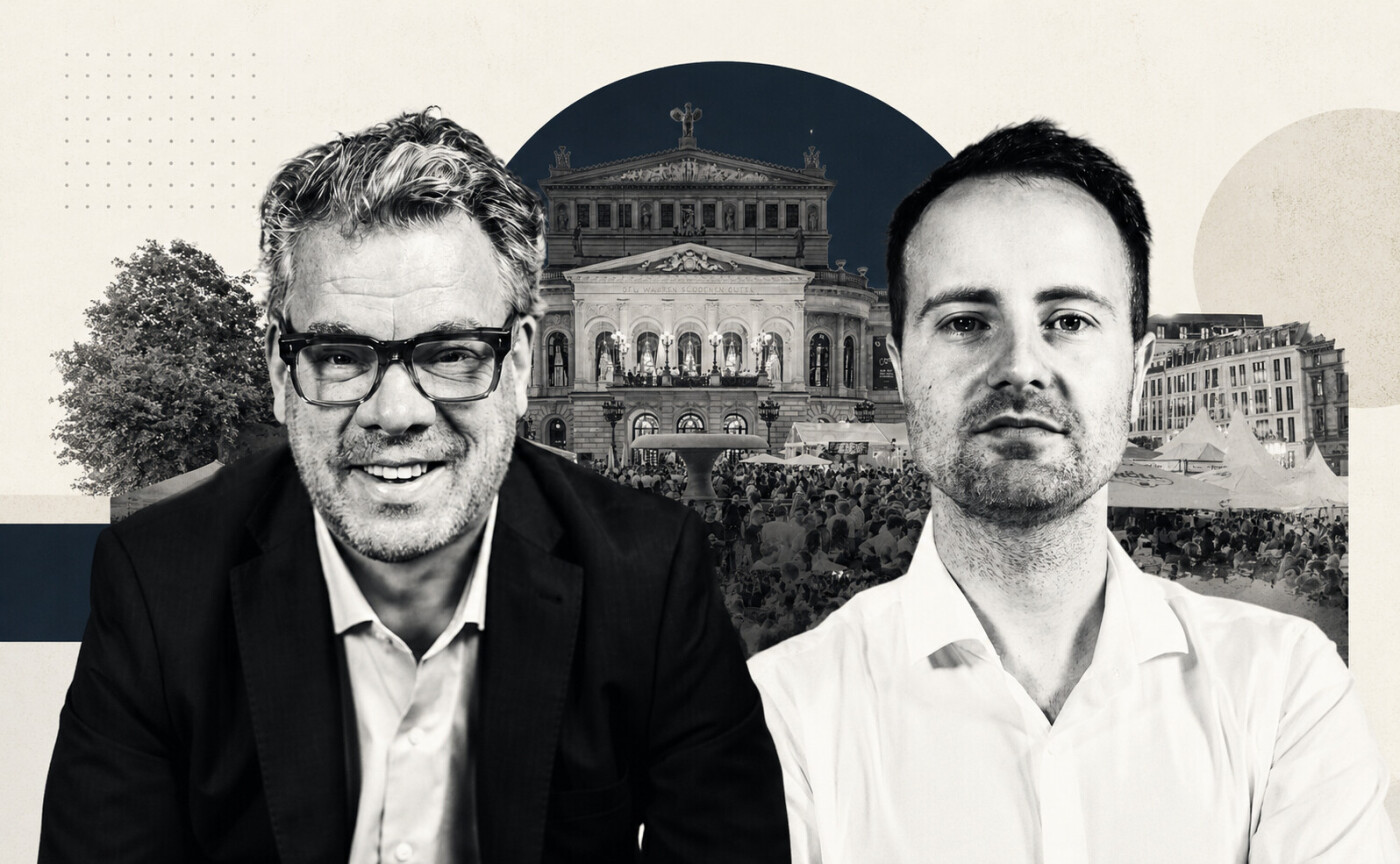 Malte Dreher und Christoph Fr&ouml;hlich sprechen &uuml;ber ihre Dienstreisen nach Stuttgart und Frankfurt und ihnen begegnete ein Thema immer wieder: das Altersvorsorgedepot.
