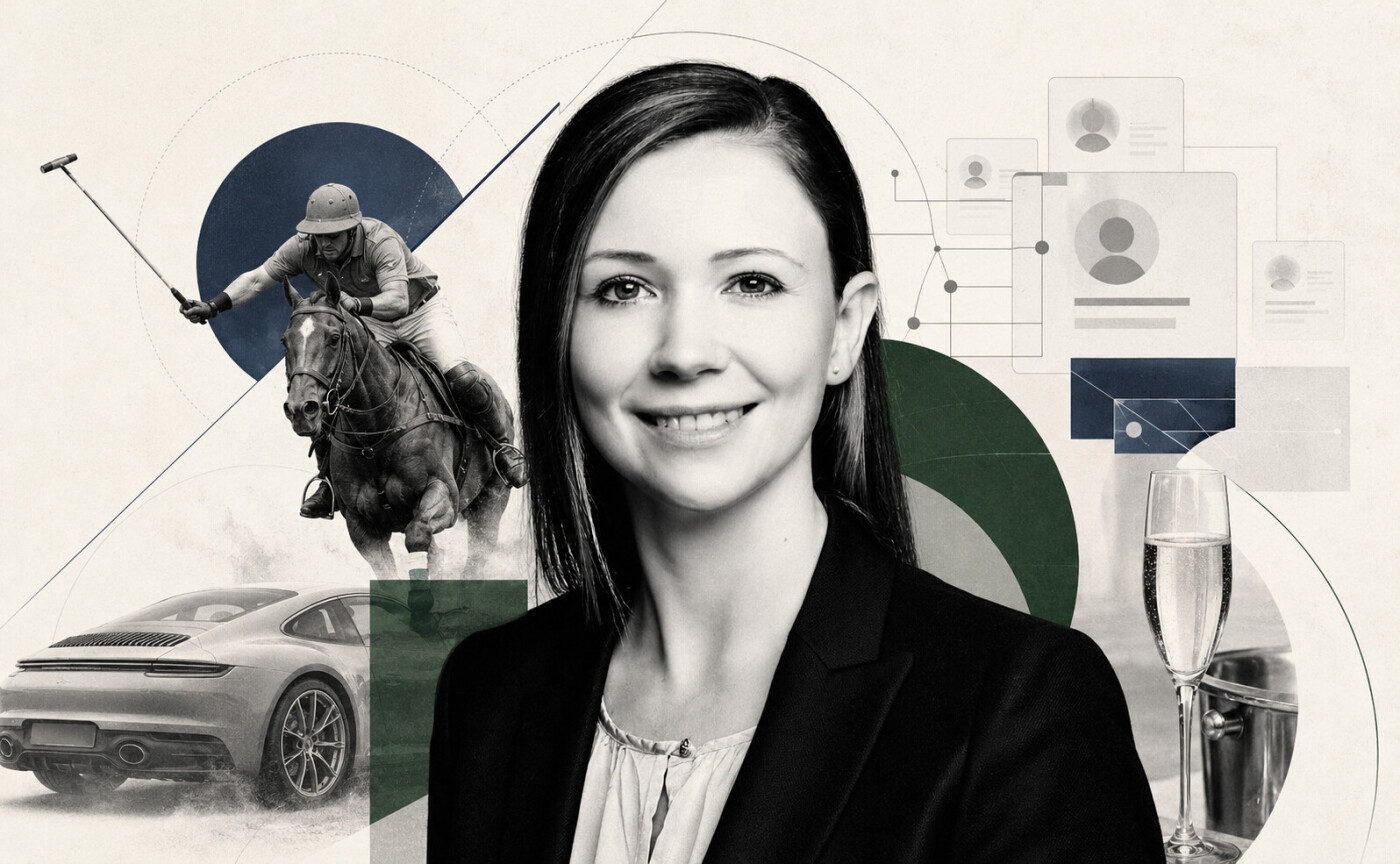 Alexandra Weck spricht auf Linkedin &uuml;ber Porsche, Polo und Champagner - und &uuml;berzeugt so Verm&ouml;gensverwalter, ihre Kunden zu werden.