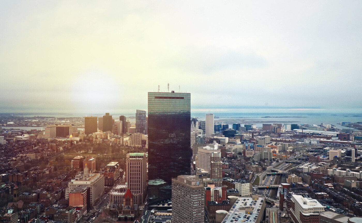 Blick auf die Stadt Boston