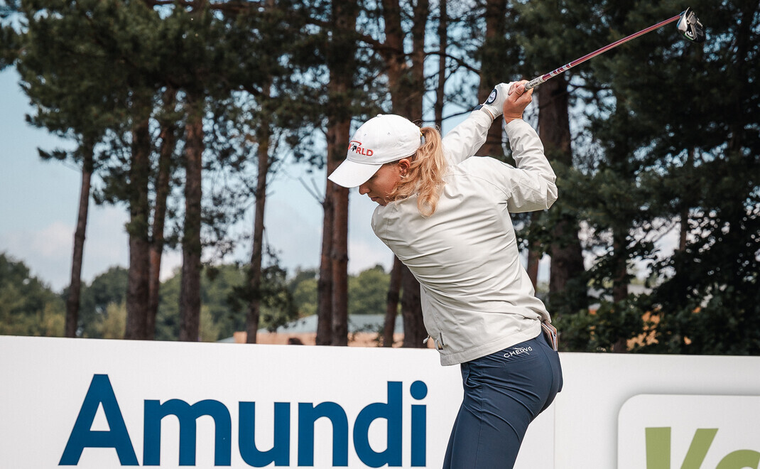 Alexandra Försterling an Tee 1.