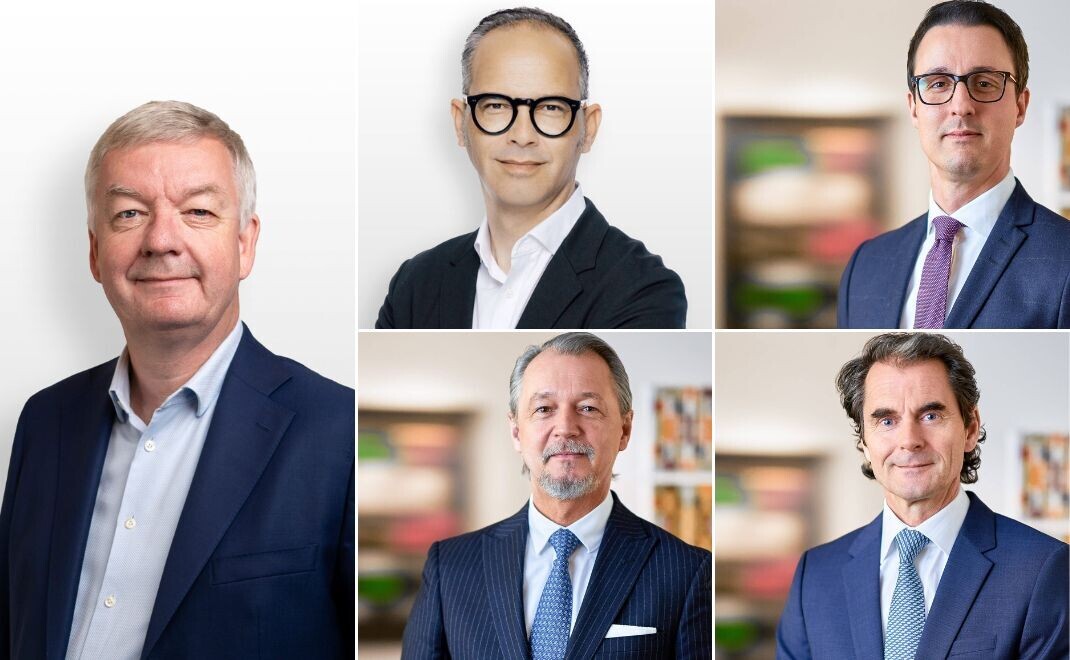 Andreas Brandt (l.) und Arthur Montanhas von HRK Lunis sowie Philip Terwey, Walter Sommer und Dirk Sommer von Grossbötzl, Schmitz & Partner (v.o.l. im Uhrzeigersinn). | © HRK Lunis / Grossbötzl, Schmitz & Partner 