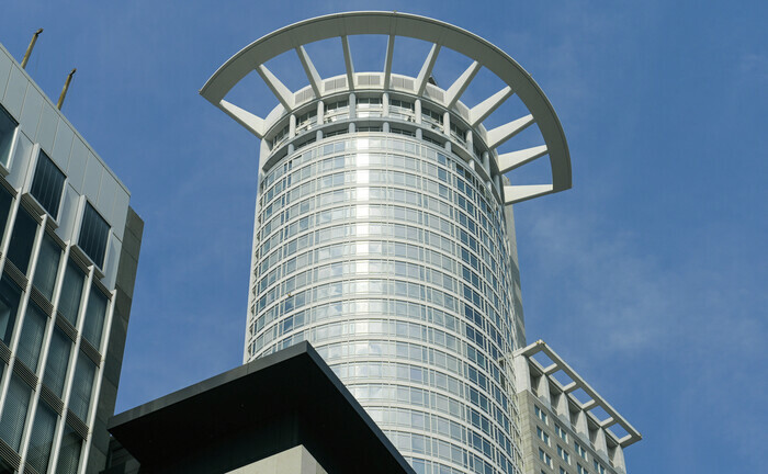 Büroturm der DZ Bank in Frankfurt am Main