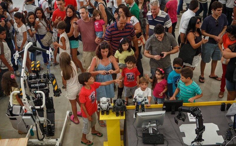 Beim Robotik-Wettbewerb Robocup in Brasilien