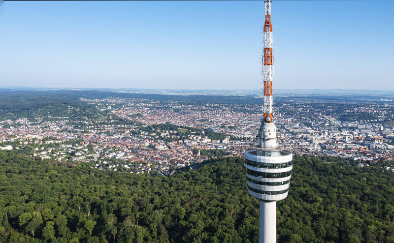 Blick auf die baden-württembergische Landeshauptstadt Stuttgart