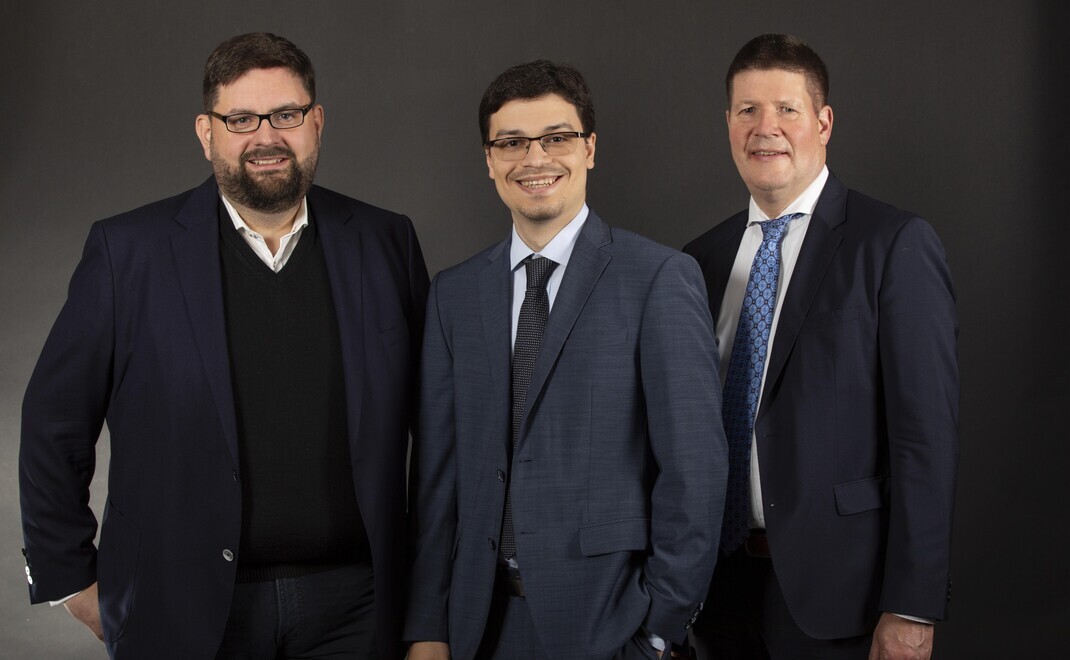 Daniel Haase (von links), Michael Tsouloftas und Rolf Mölk
