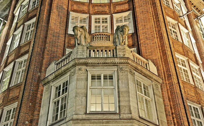 Die Fassade des Klöpperhauses in der Hamburger Innenstadt