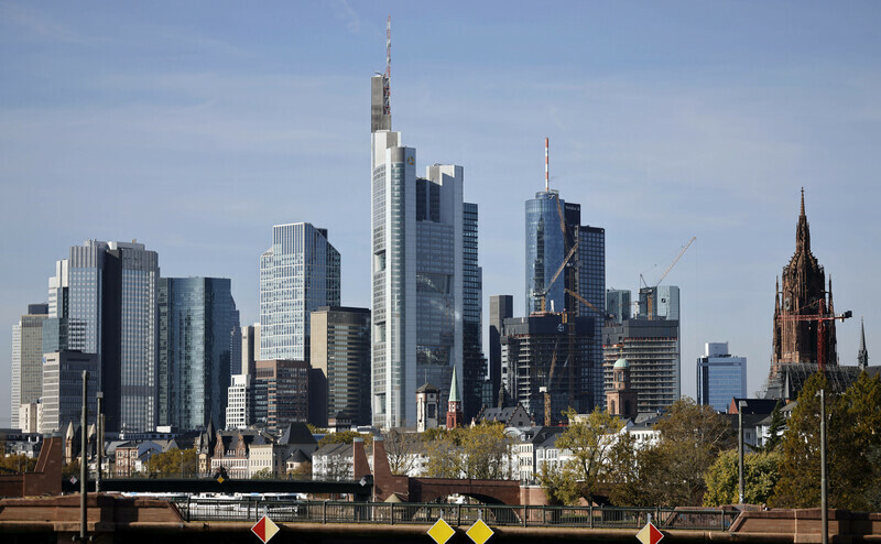 Die Skyline von Frankfurt am Main