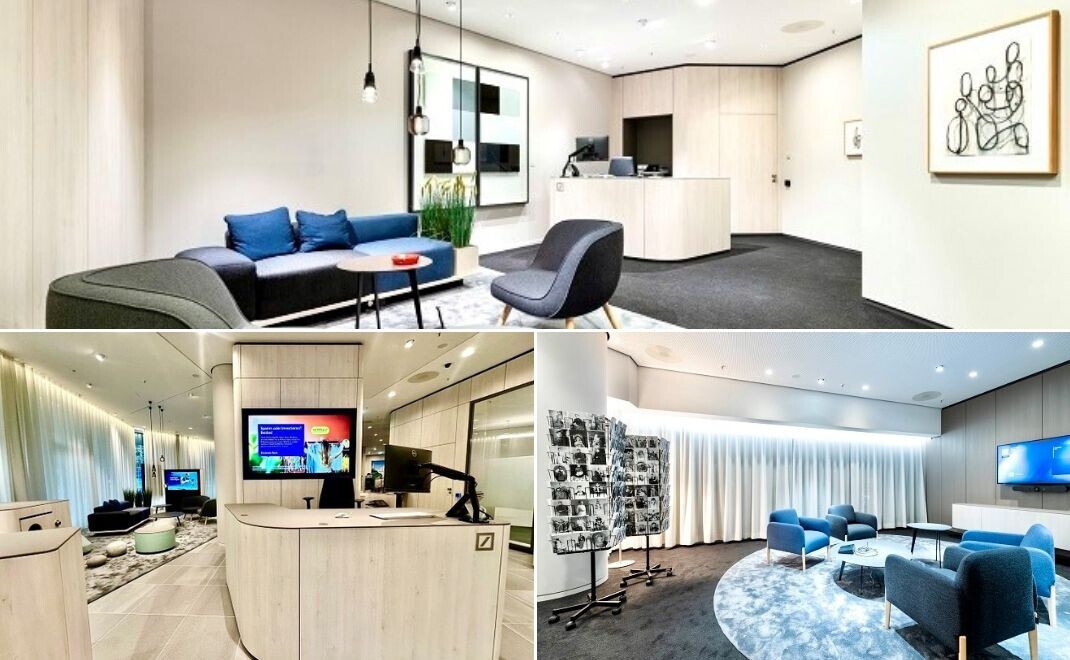 Die neue Flagship-Filiale der Deutschen Bank in Frankfurt