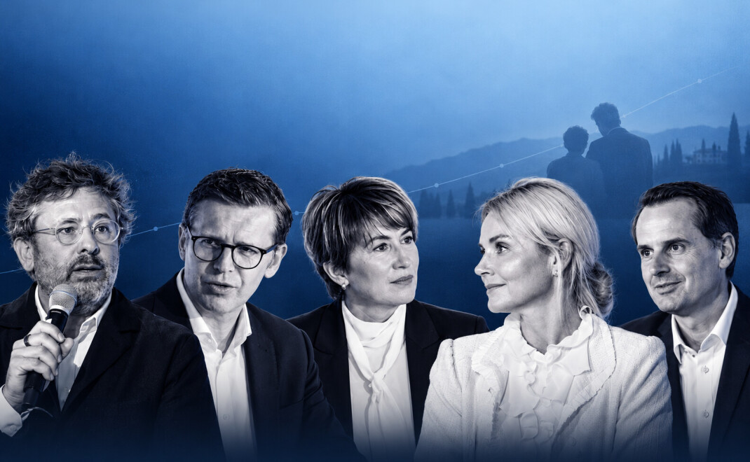 Diskutierten auf dem private banking kongress &uuml;ber die Next Gen (von links): Marcel Megerle, Oliver Meinschien, Alice Neumann, Stella Streckwall und Maurice Sinram.