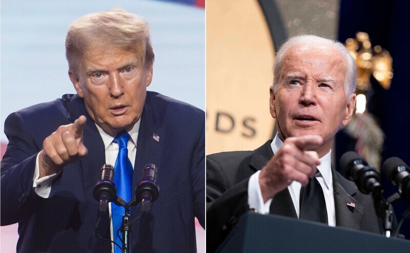 Donald Trump (links) und Joe Biden.