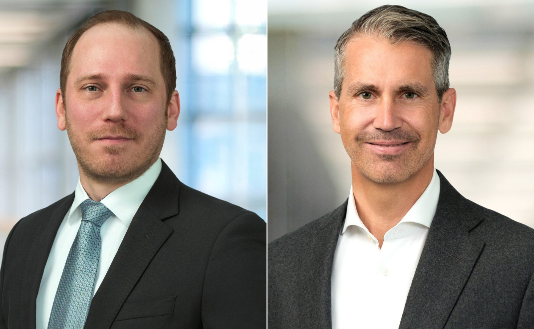Claudius Straub (links) und Oliver Hahnelt, beide Kanzlei Reed Smith 