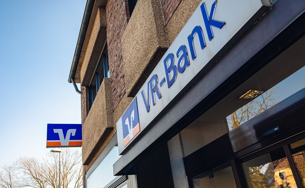 Filiale der VR-Bank Aachen.