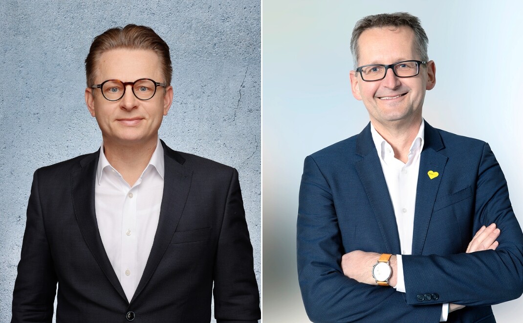 Gunnar Rieke (l.), Leiter Financial Assets Donner & Reuschel, und J&ouml;rg Stotz, Sprecher der Gesch&auml;ftsf&uuml;hrung Hansainvest