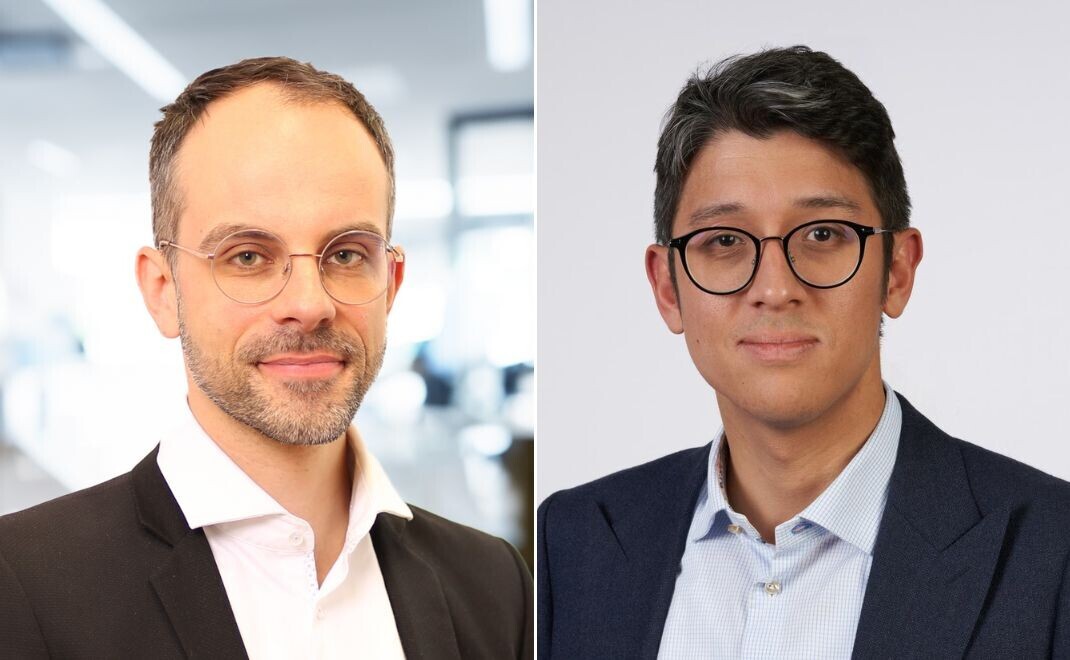Johannes Mertsching von Mercer und Daniel Teetz (r.) von der Unternehmenstochter Oliver Wyman.
