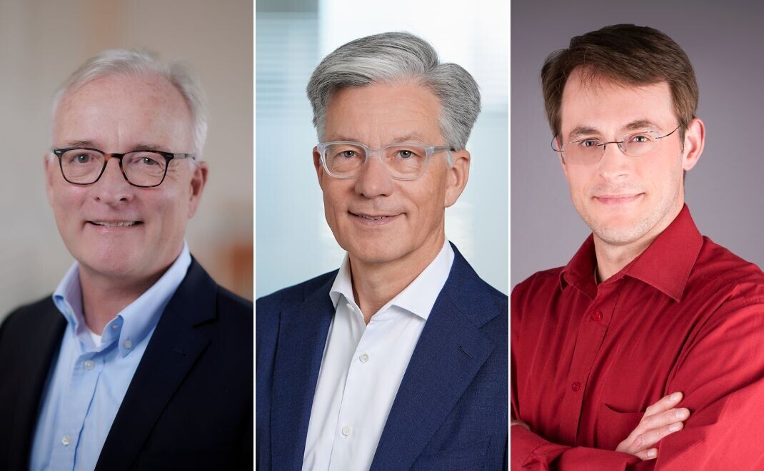 Rolf Knigge (l.) hat mit Klaus Bollmann und Kai Nemec (r.) neue Kollegen im Vorstand der Union Investment Luxemburg.