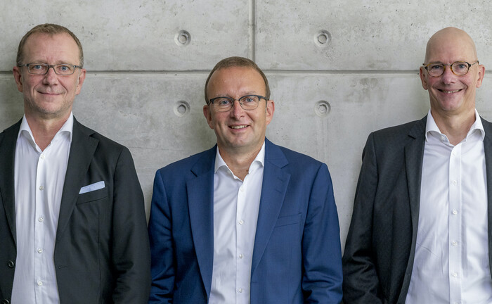 Ulf Grimmke, Carsten Rogge-Strang, Jens T. Thau (v.l.)